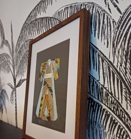 Cadre kimono pliage papier 