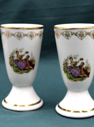 Duo de Mazagrans en Porcelaine de Luxe - Fragonard