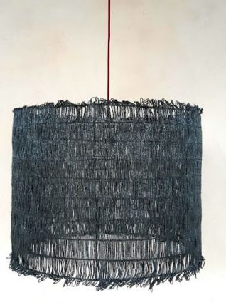Suspension bohème XXL en perles, 1970 