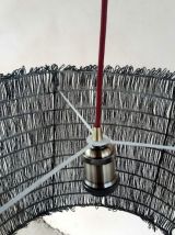 Suspension bohème XXL en perles, 1970 