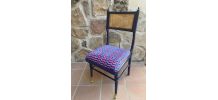 Chaise Empire Cannage Chevron