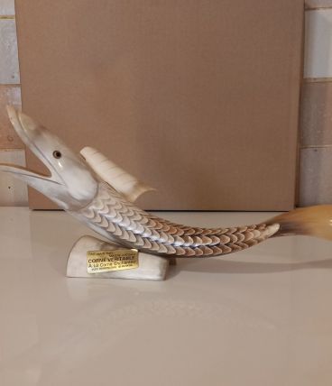 Sculpture poisson en corne 