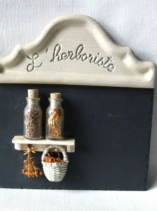 Décoration murale pense bête ardoise pour la cuisine. 