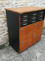 Meuble de métier bois métal 