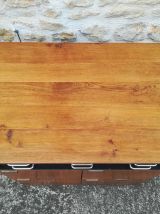 Meuble de métier bois métal 