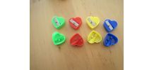 12 Tailles crayons décor cœur souvenir d enfance 1970