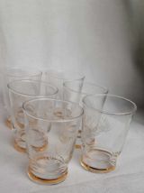 2 lots de 6 verres vintage