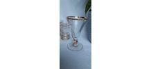 6 petits verres vintage annee 1950
