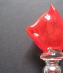 bouchon de bouteille en verre de Murano 