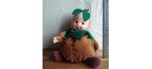 Peluche/poupée fruit "Les Toufous" modèle noisette