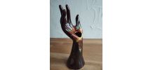 Vase soliflore &amp;amp; main porte-bijoux en céramique émaillée