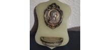 ancien bénitier Rosa Mystica ,début 20ème 