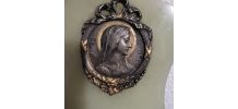 ancien bénitier Rosa Mystica ,début 20ème 