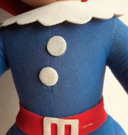 Pinocchio jouet ancien en tissu