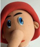Pinocchio jouet ancien en tissu