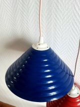 Paire de suspensions industrielles coniques 1970