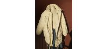 Doudoune rembourrée oversize 3/4 vintage providence . Crème