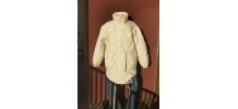 Doudoune rembourrée oversize 3/4 vintage providence . Crème
