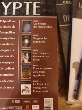 Coffret dvd les mystères de l'Égypte 