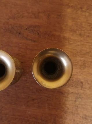 Deux vases laiton Inde