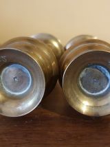 Deux vases laiton Inde
