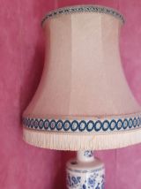Lampe ceramique oiseau bleu