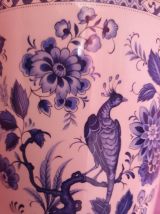 Lampe ceramique oiseau bleu