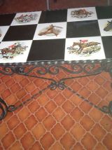 Table basse fer forge