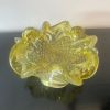 Vide poche cendrier Murano Barovier Toso Vintage pailleté or