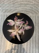 Boite Villeroy&amp;Boch Black Forest années 80 motif orchidée