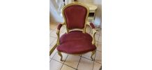 fauteuil cabriolet rouge