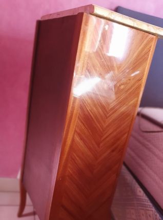 Chiffonnier en marqueterie style Louis XV