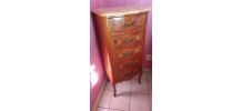 Chiffonnier en marqueterie style Louis XV