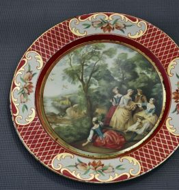 assiettes publicitaires Lipton en métal