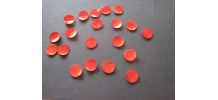 Colifichets 20 nacres rouge  pour créations