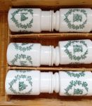 Lot de 6 pots d'apothicaire