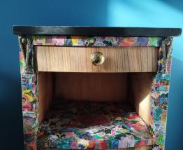 Table de chevet Upcycling Vintage 