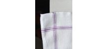 jolies serviettes anciennes 6 en coton 