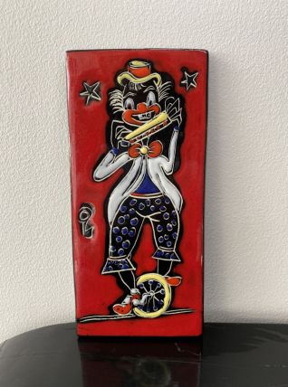 Vintage Plaque Murale Clown  Libertas de San Marino 