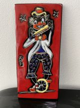 Vintage Plaque Murale Clown  Libertas de San Marino 