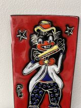 Vintage Plaque Murale Clown  Libertas de San Marino 