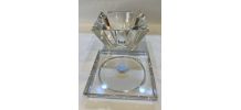 Vintage petit vide poche en cristal années 40 ou 50