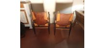 paire de fauteuil safari de wilhelm kienzle