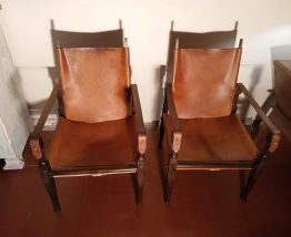 paire de fauteuil safari de wilhelm kienzle