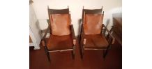 paire de fauteuil safari de wilhelm kienzle