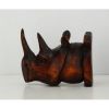 Paire de Serre-livres Rhinocéros - Bois - Châtaignier