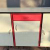 buffet bas formica rouge et beige  année 50/60