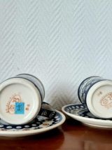 Duo de tasses en céramique Boleslawiec vintage