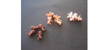 12 pcs MINI BÉBÉS EN PLASTIQUE 