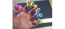 5 pièces Marionnettes à Doigt Oeil, Anneaux Oeil